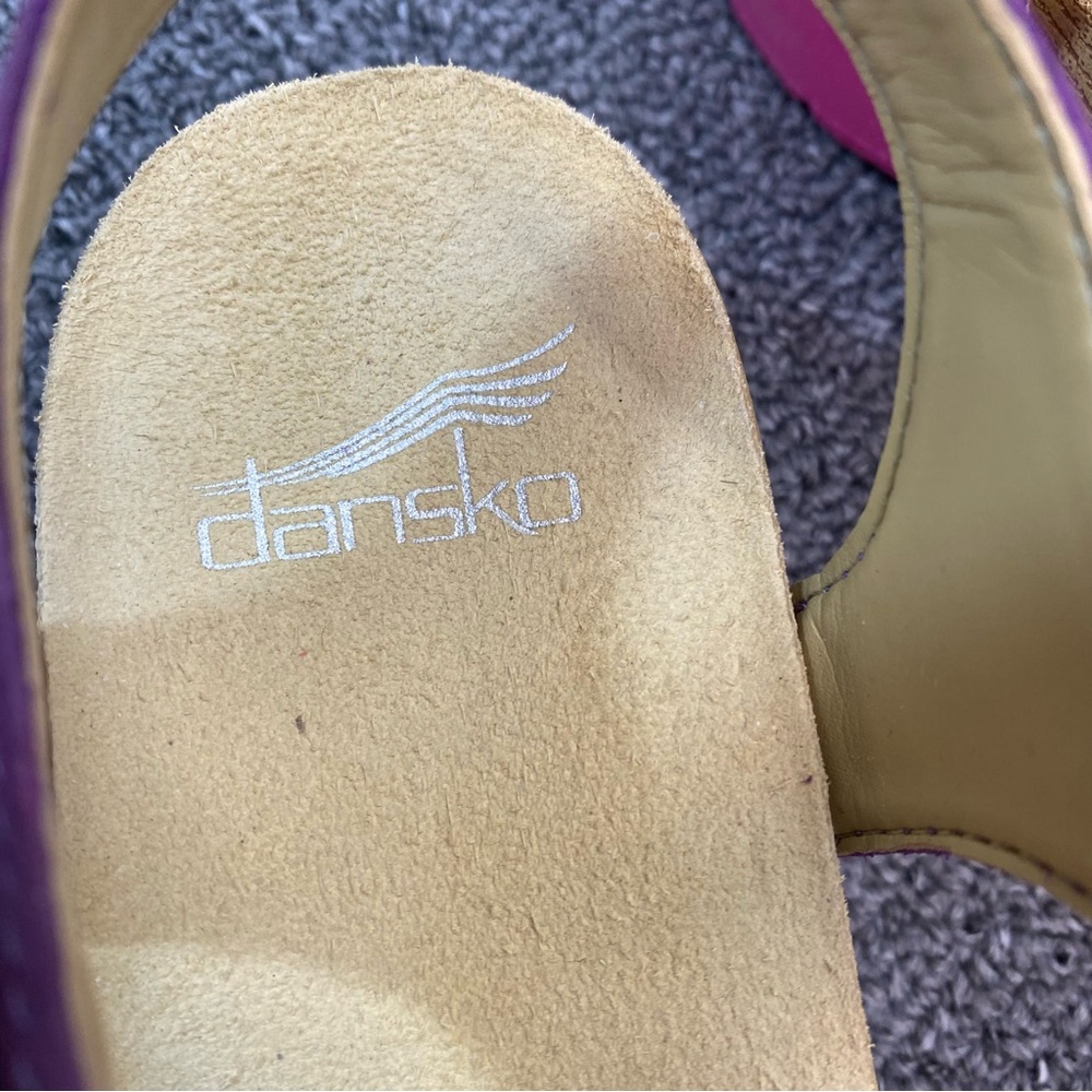 Dansko Roxie Women's Sandals Rainbow Milled Nubuck Strappy Comfort Vibrant 37 - Picture 7 of 10